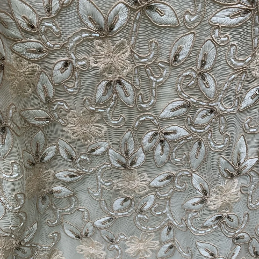 Sue Wong White Beaded Lace Special Occasion Dress (as is) - Picture 3 of 5